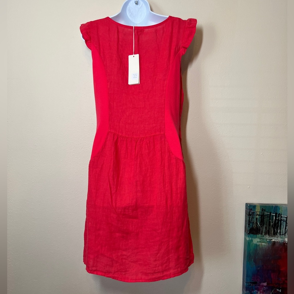 Lina Tomei linen dress NWT size M - Picture 4 of 6